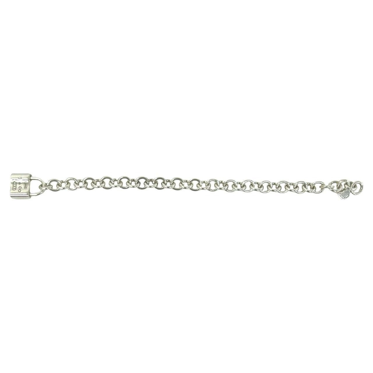 Tiffany & Co Box Vintage Cadena Lock Bracelet 925 Sterling Silver Bangle — view 5