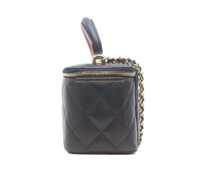 Chanel Black Pink Top Handle Chain Shoulder — view 2