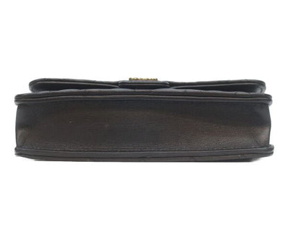 Chanel Black Lamb Gold Top Handle Chain Clutch — view 5