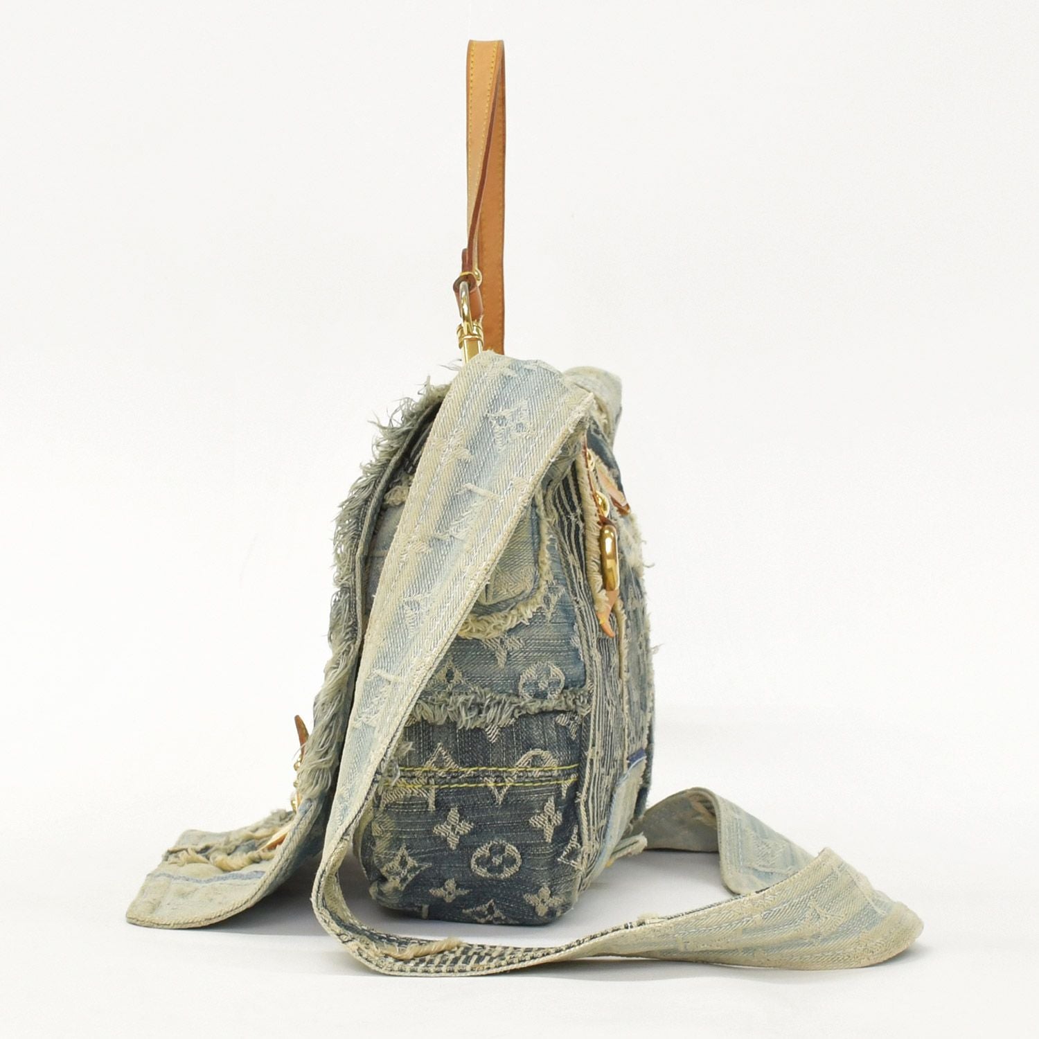 Louis Vuitton Patchwork Posty Messenger Bag Monogram Denim — view 2
