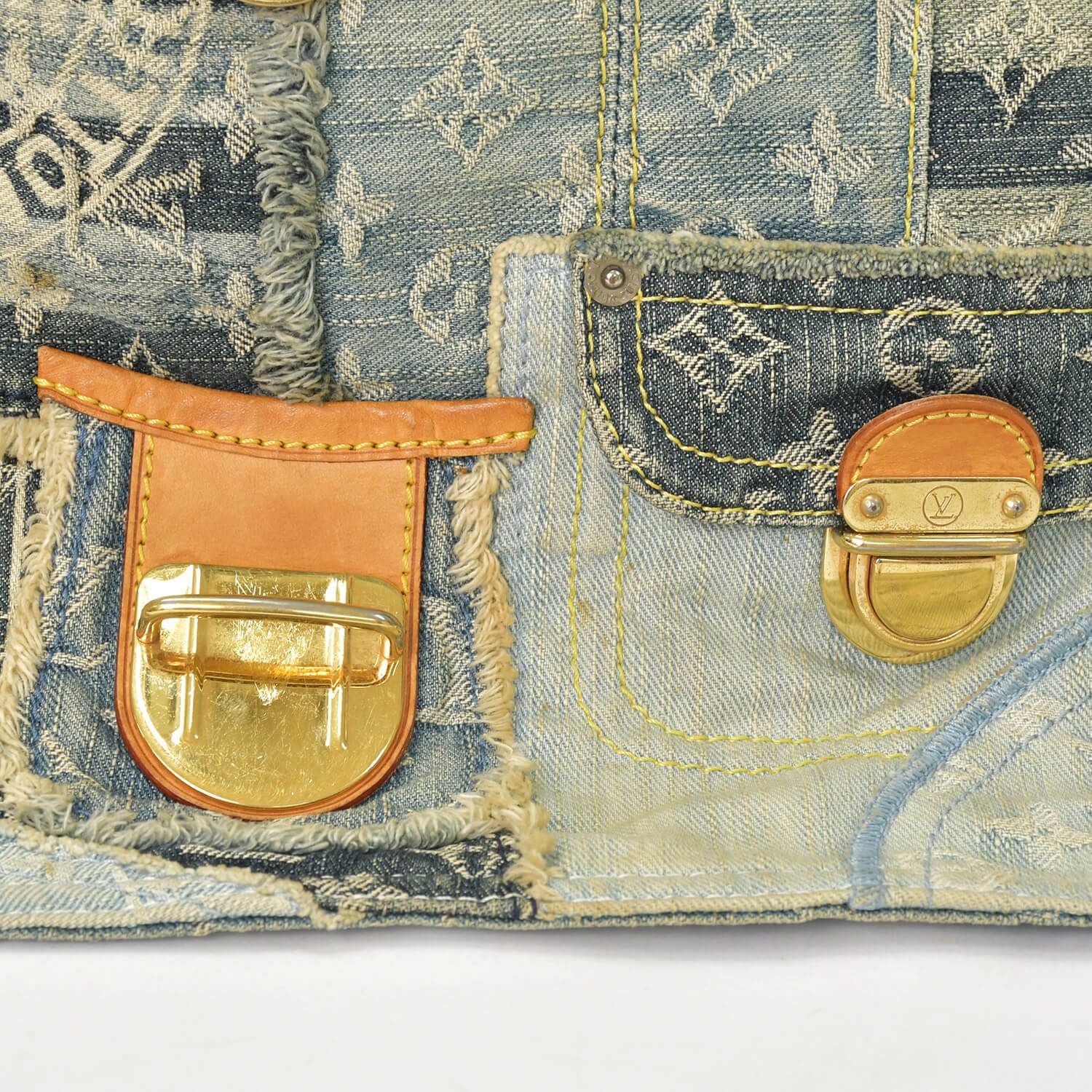 Louis Vuitton Patchwork Posty Messenger Bag Monogram Denim — view 7