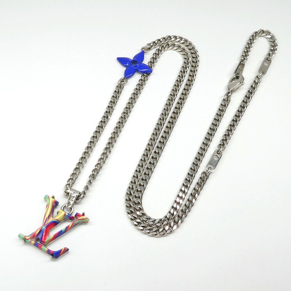 Louis Vuitton Necklace Collier LV Psychedelic Metal Multicolor Silver — view 6