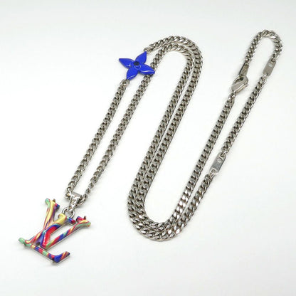 Louis Vuitton Necklace Collier LV Psychedelic Metal Multicolor Silver — view 6