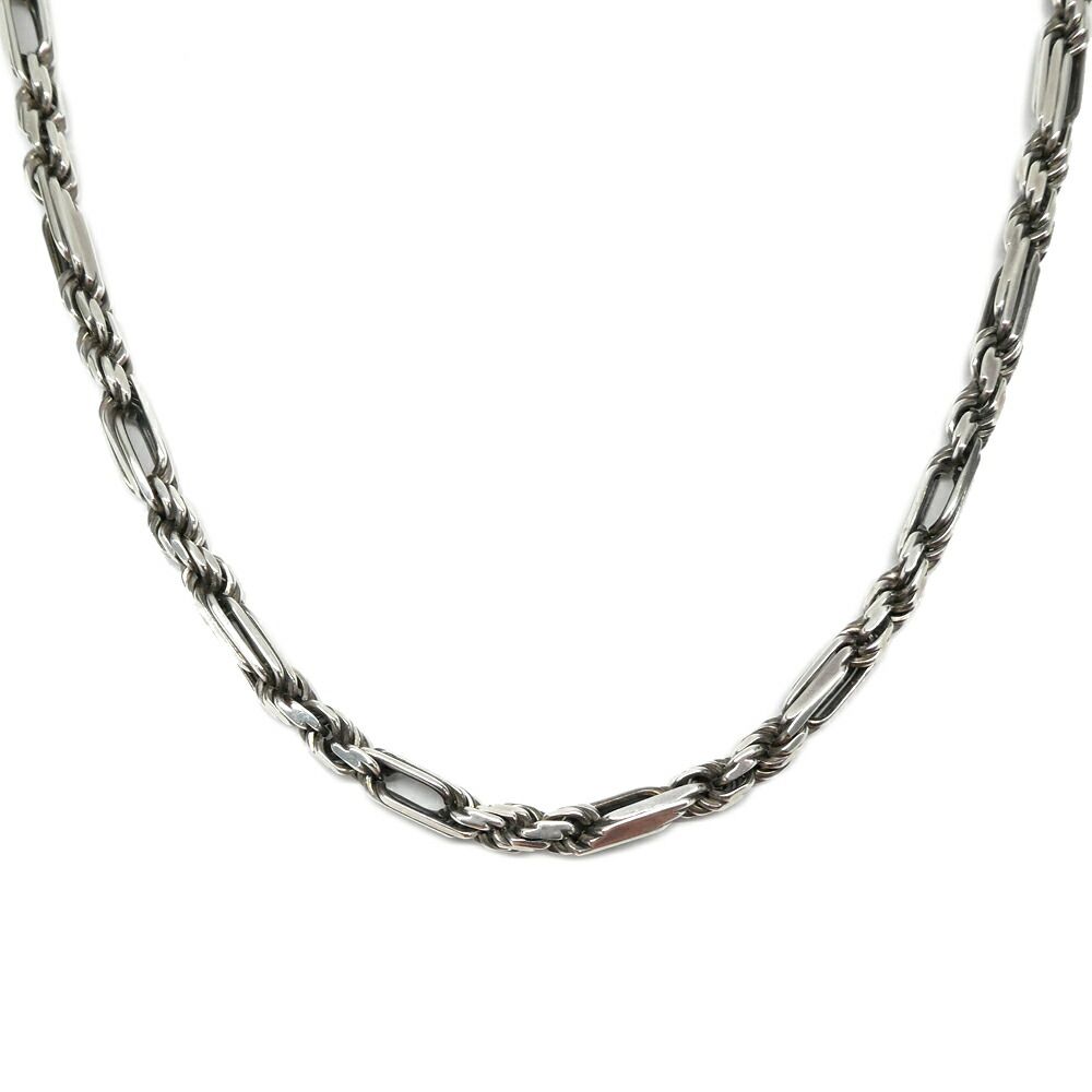 Bottega Veneta Silver Twist Chain Necklace