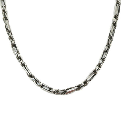 Bottega Veneta Silver Twist Chain Necklace