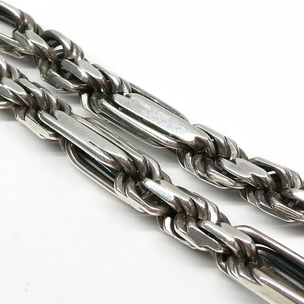 Bottega Veneta Silver Twist Chain Necklace — view 4