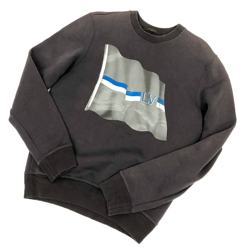 Louis Vuitton Sweatshirt Flag Gray XS