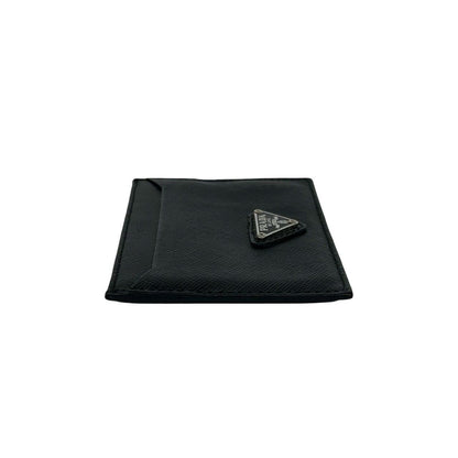 Prada Saffiano Leather Card Case Business Holder Black — view 4