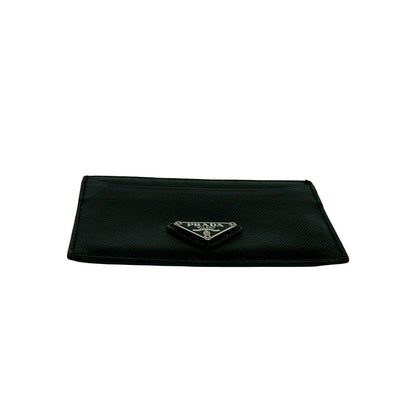 Prada Saffiano Leather Card Case Business Holder Black — view 6