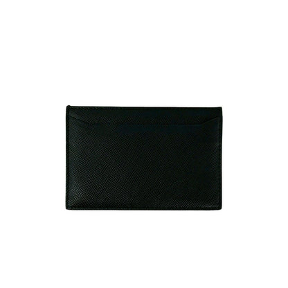 Prada Saffiano Leather Card Case Business Holder Black — view 2