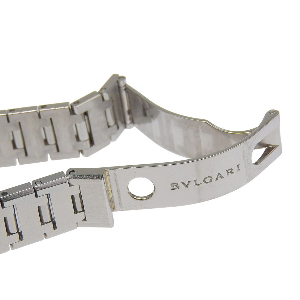 Bvlgari Stainless Steel Kuo Analog Display Black Dial Watch — view 7