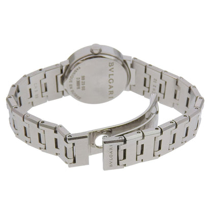 Bvlgari Stainless Steel Kuo Analog Display Black Dial Watch — view 5