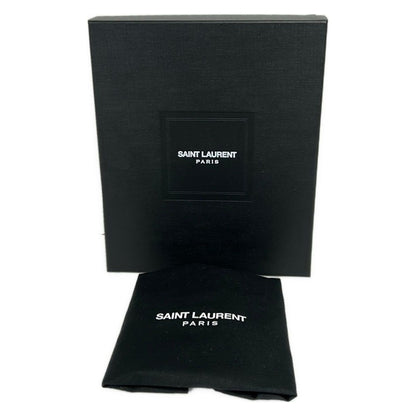 Saint Laurent Paris Clutch Classic Toile Monogram Dark Brown Black — view 9