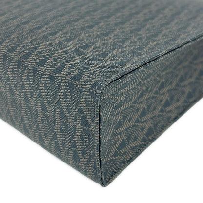 Saint Laurent Paris Clutch Classic Toile Monogram Dark Brown Black — view 6