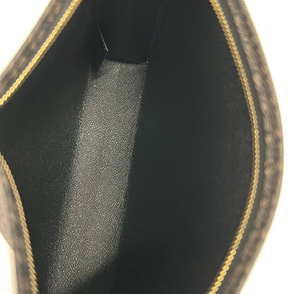Saint Laurent Paris Clutch Classic Toile Monogram Dark Brown Black — view 7
