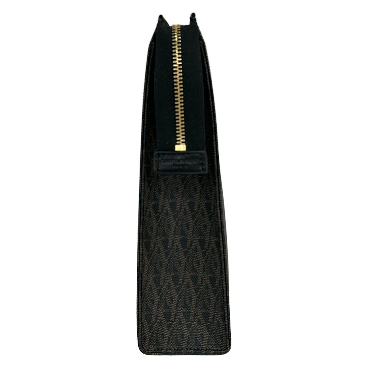 Saint Laurent Paris Clutch Classic Toile Monogram Dark Brown Black — view 4