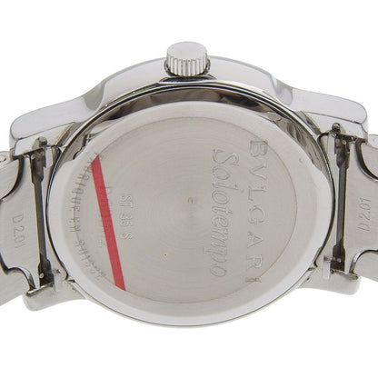 Bvlgari Solo Tempo Stainless Steel Kuo Analog Display White Dial Watch — view 6