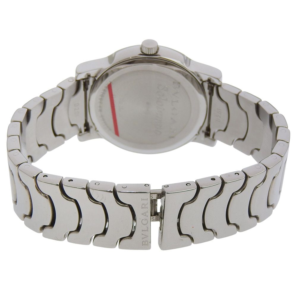Bvlgari Solo Tempo Stainless Steel Kuo Analog Display White Dial Watch — view 5