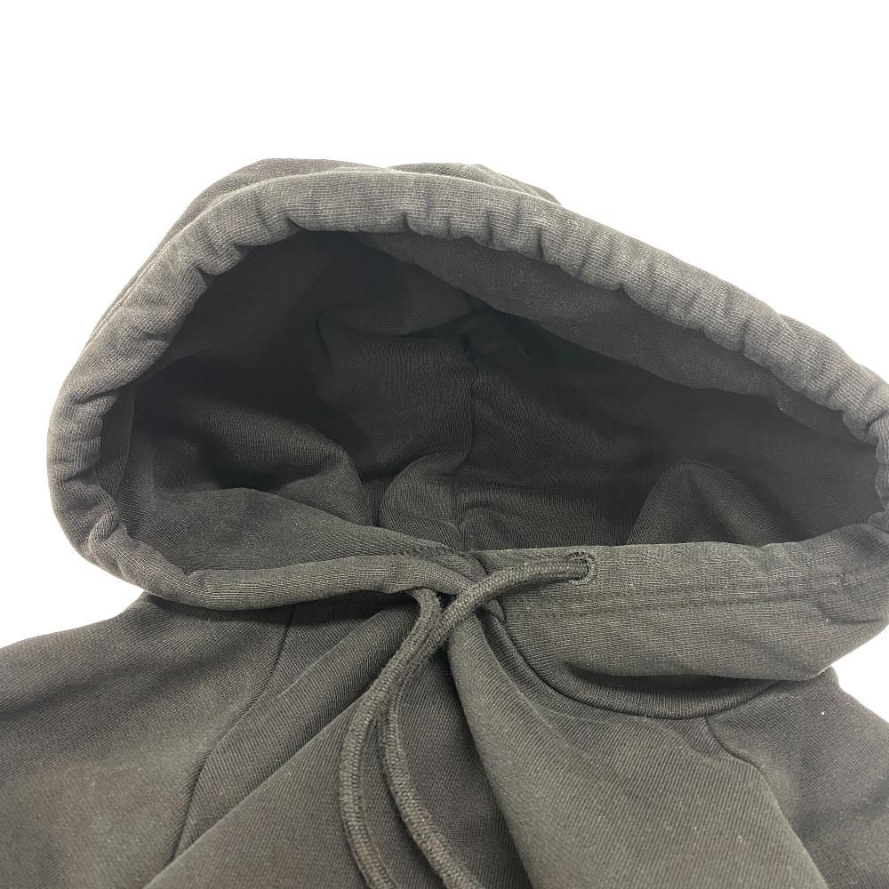 Balenciaga S Cotton Hoodie Black — view 3