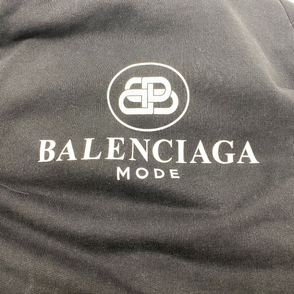 Balenciaga S Cotton Hoodie Black — view 4
