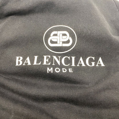 Balenciaga S Cotton Hoodie Black — view 4