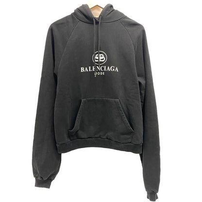 Balenciaga S Cotton Hoodie Black