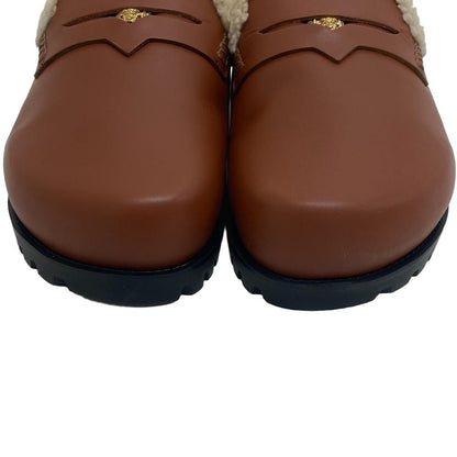Versace Medusa Slide Sandals Leather Mules Brown — view 3