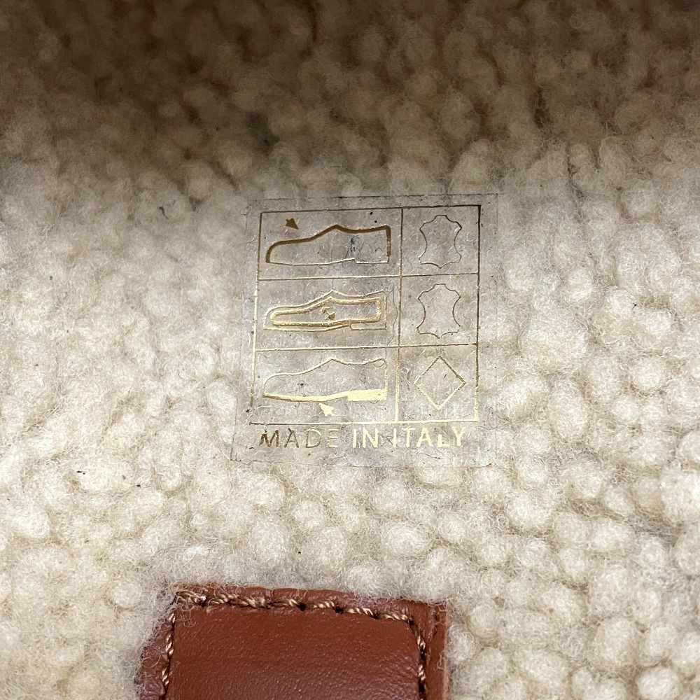 Versace Medusa Slide Sandals Leather Mules Brown — view 7