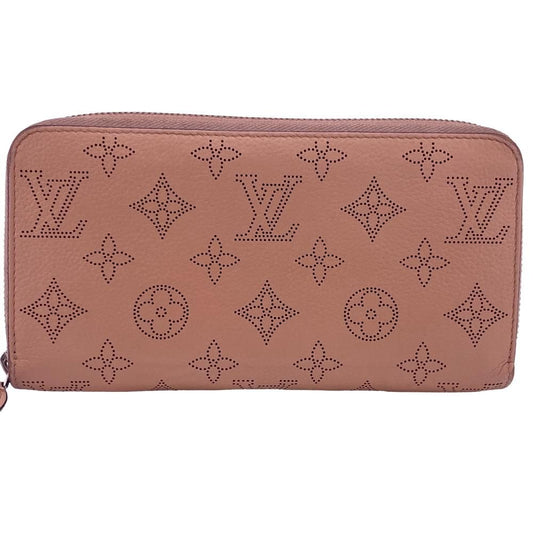 Louis Vuitton Zippy Wallet Monogram Mahina Leather Magnolia