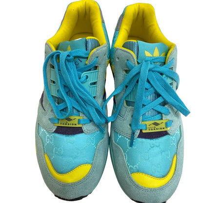 Gucci Adidas Torsion Suede Sneakers Light Blue — view 2