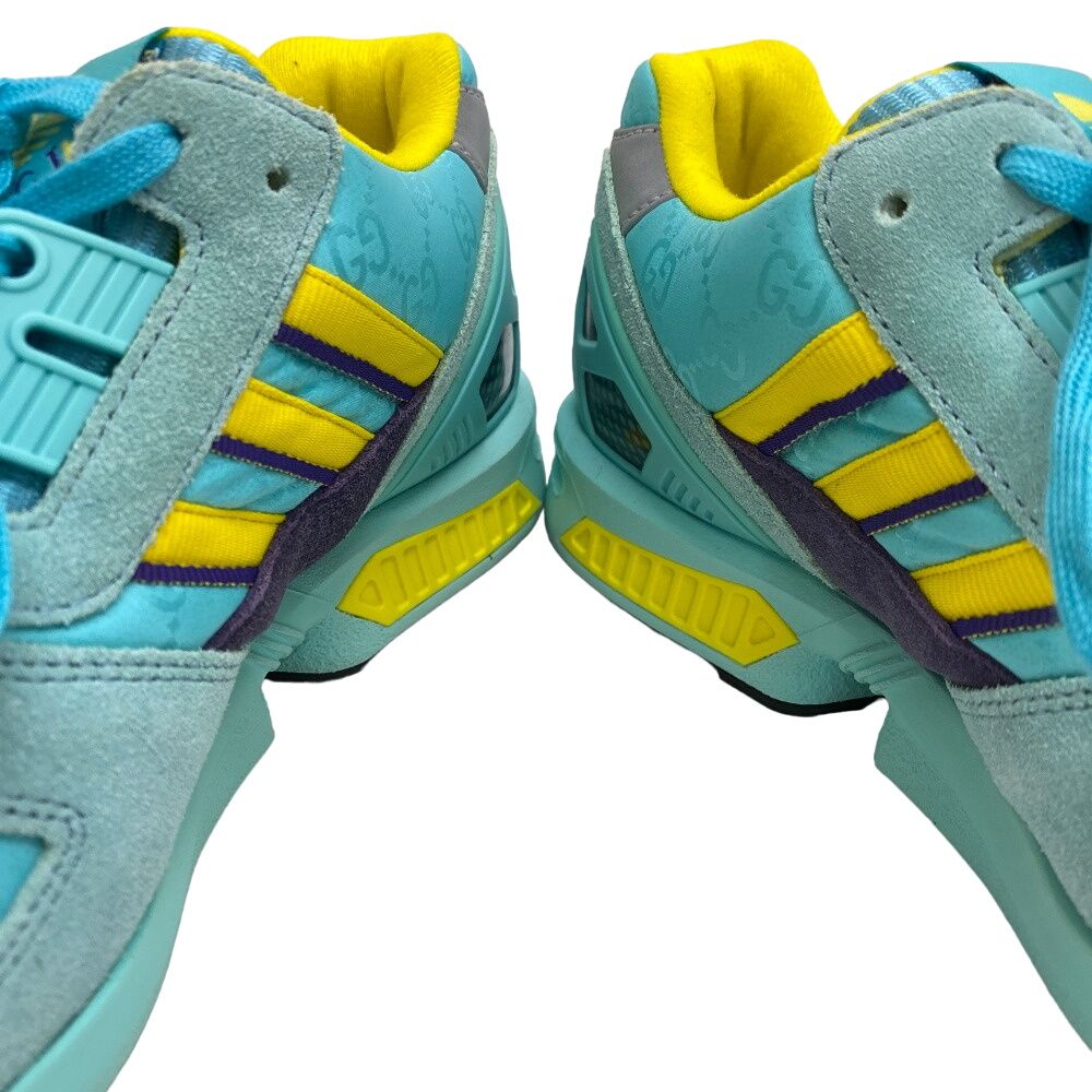 Gucci Adidas Torsion Suede Sneakers Light Blue — view 4