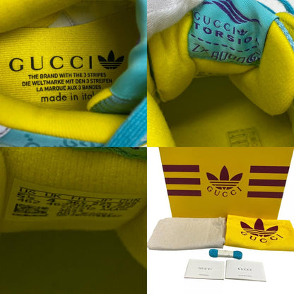 Gucci Adidas Torsion Suede Sneakers Light Blue — view 8