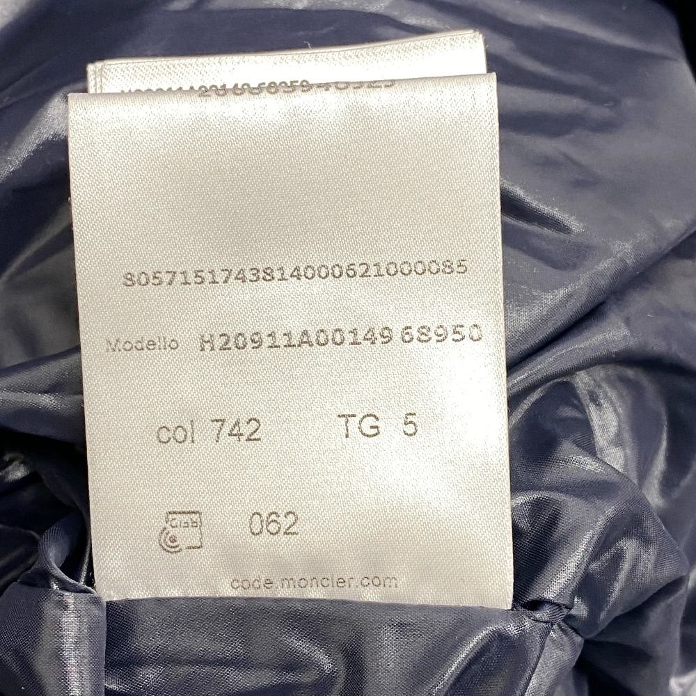 Moncler Thymelee 5 Nylon Down Jacket Navy — view 6