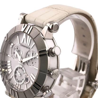 Tiffany & Co Chronograph Atlas Quartz Stainless Steel Watch Silver — view 3