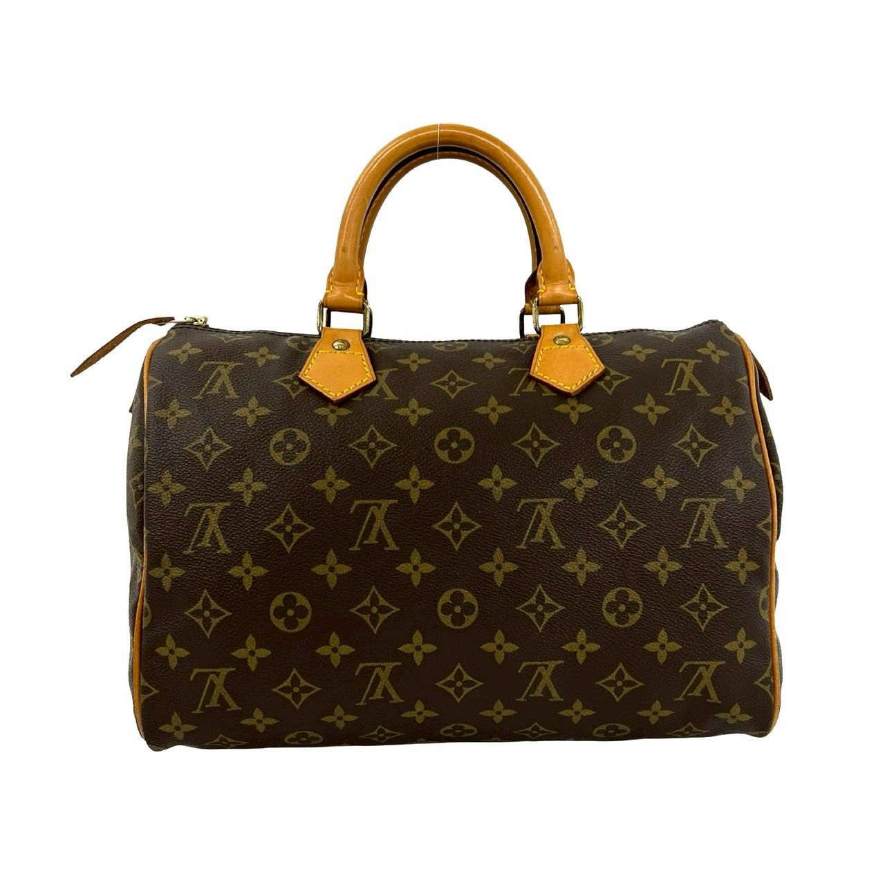 Louis Vuitton Vintage Speedy 30 Monogram Leather Boston Bag Brown — view 3