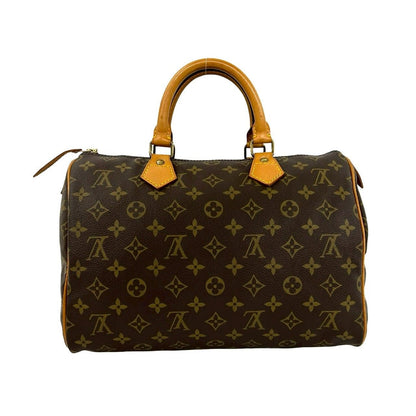 Louis Vuitton Vintage Speedy 30 Monogram Leather Boston Bag Brown — view 3