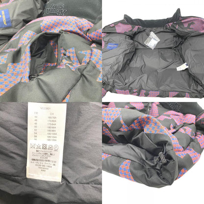 Louis Vuitton Bimaterial Hooded 48 Polyester Down Jacket Black — view 8