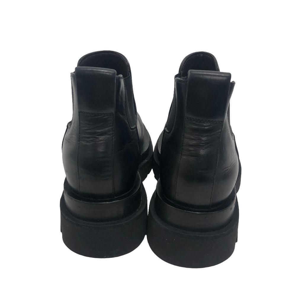 Bottega Veneta Rug Side Gore Boots Leather Black — view 4