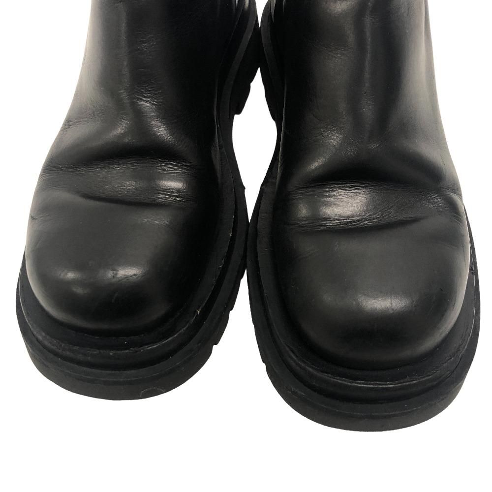 Bottega Veneta Rug Side Gore Boots Leather Black — view 3