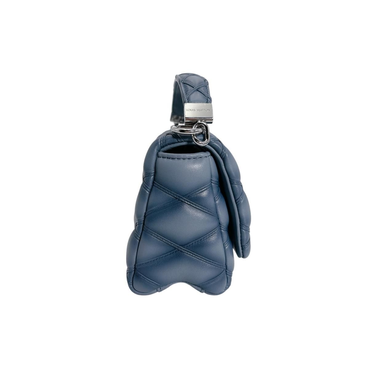 Louis Vuitton Maltage 2-Way Bag Handbag Denim Blue — view 4
