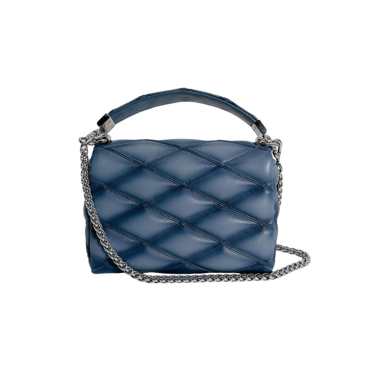 Louis Vuitton Maltage 2-Way Bag Handbag Denim Blue — view 3