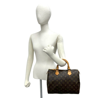 Louis Vuitton Vintage Speedy 30 Monogram Leather Boston Bag Brown — view 2