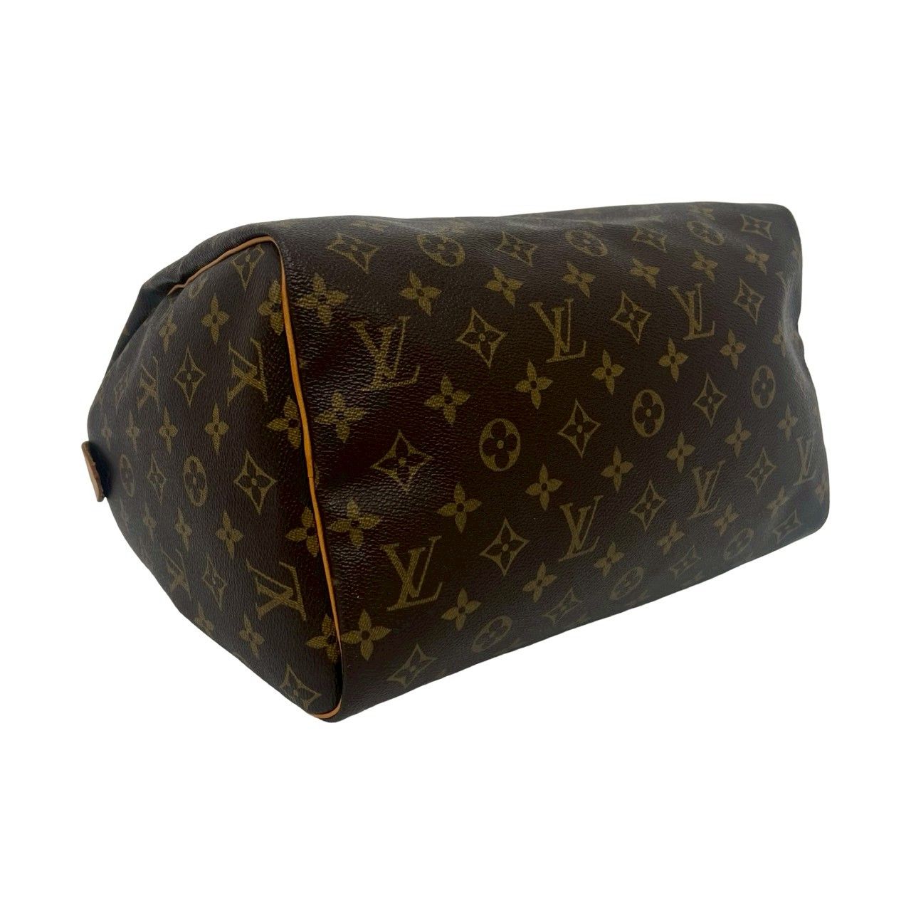 Louis Vuitton Vintage Speedy 30 Monogram Leather Boston Bag Brown — view 7