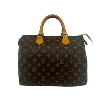 Louis Vuitton Vintage Speedy 30 Monogram Leather Boston Bag Brown — view 3