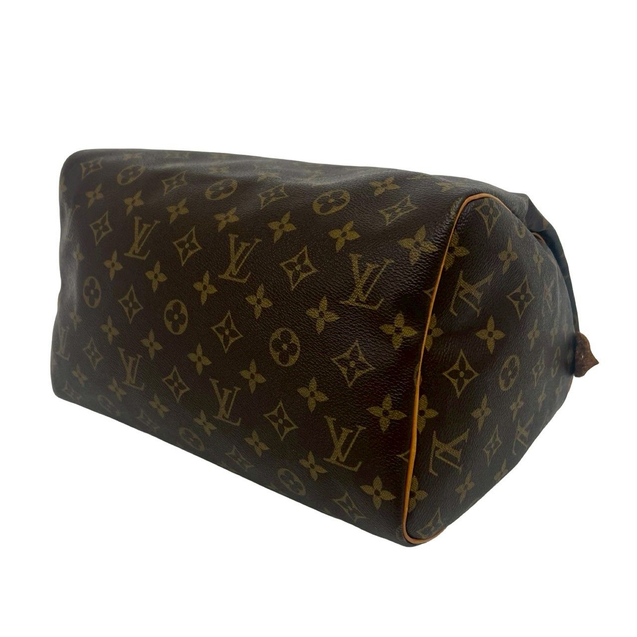 Louis Vuitton Vintage Speedy 30 Monogram Leather Boston Bag Brown — view 8