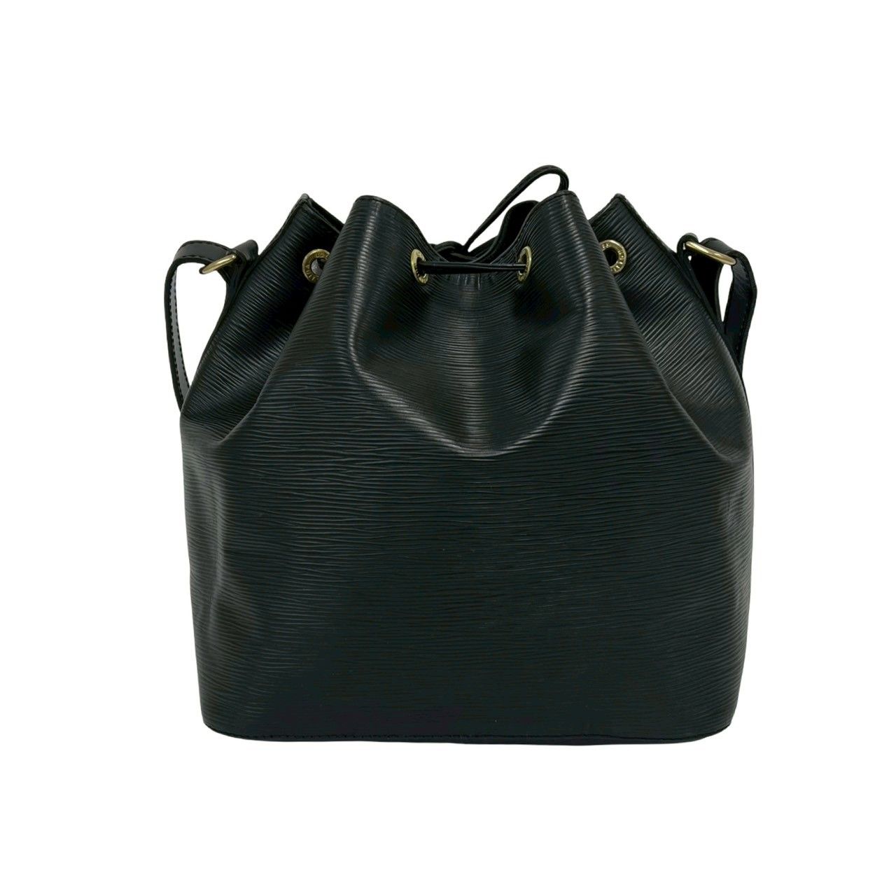 Louis Vuitton Vintage Petit Noe Epi Leather Drawstring Shoulder Bag Noir — view 3