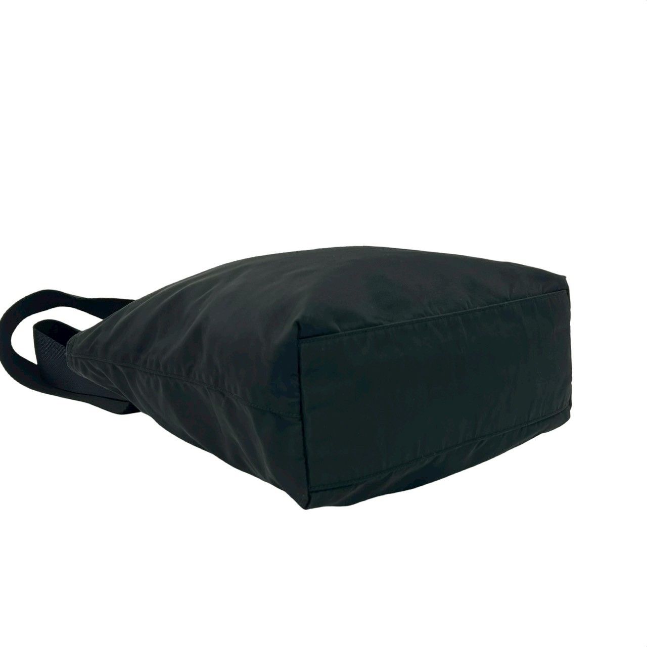 Prada Tessuto Nylon Tote Shoulder Bag Black — view 7