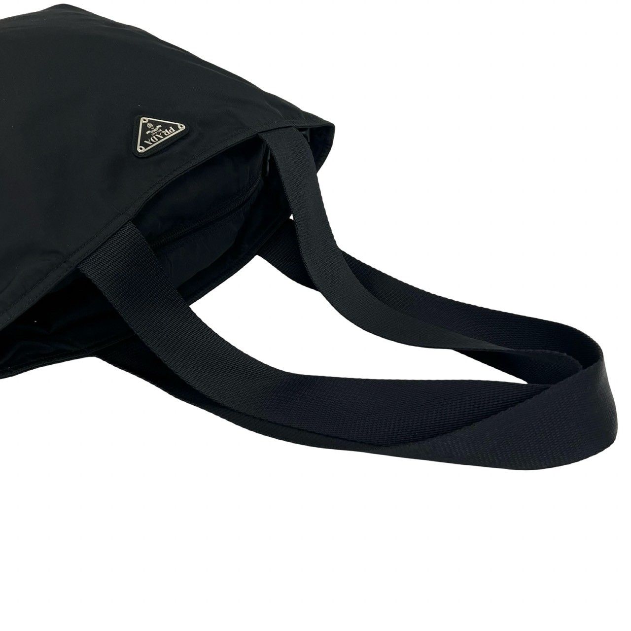 Prada Tessuto Nylon Tote Shoulder Bag Black — view 4