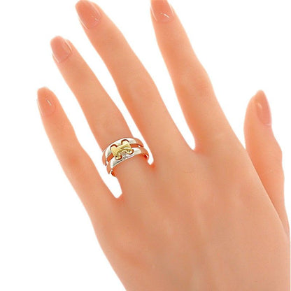 Hermes Olympe Actual Ring Vintage 18k Gold 925 Sterling Silver