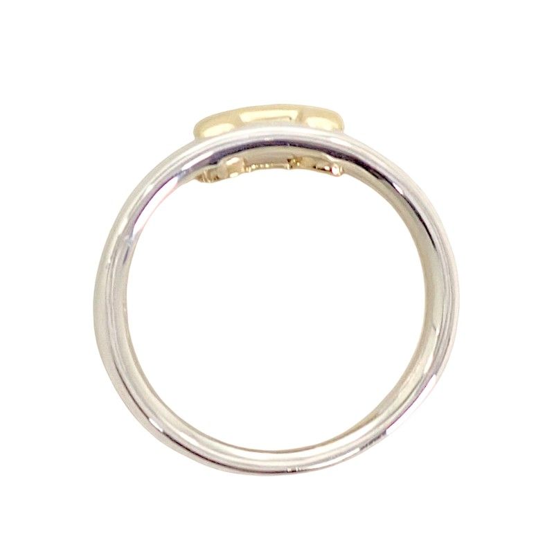 Hermes Olympe Actual Ring Vintage 18k Gold 925 Sterling Silver — view 6